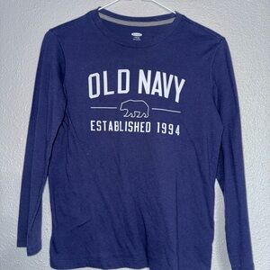 Old Navy Navy Blue Crew Neck Top